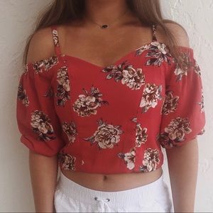 floral crop top